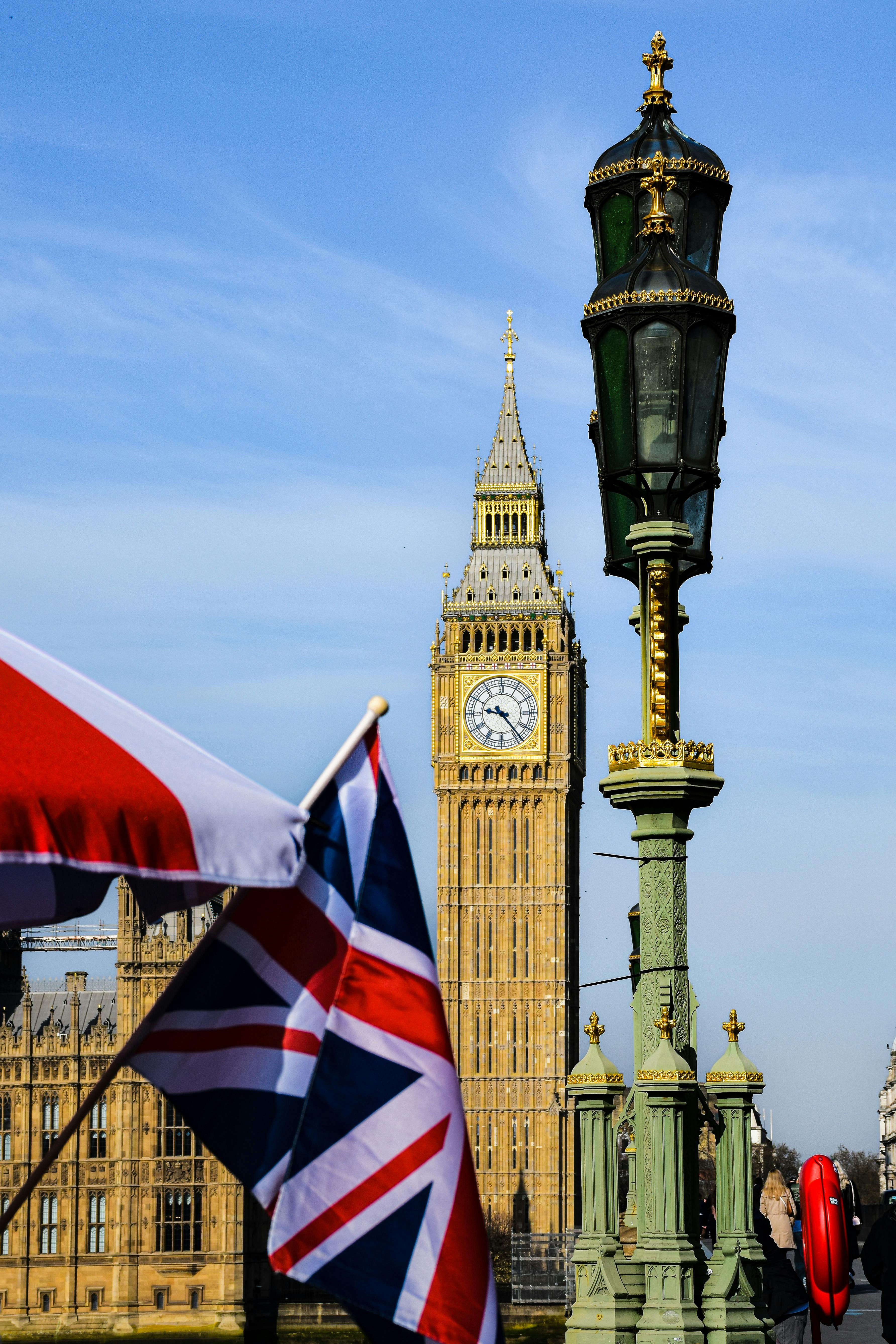 United Kingdom flag and Big Ben
